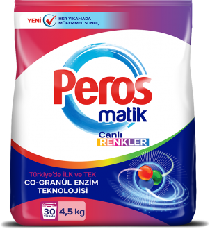 Peros Matik Canlı Renkler Toz Çamaşır Deterjanı 4.5 kg