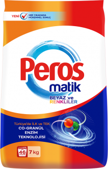 Peros Matik Beyaz ve Renkler Toz Çamaşır Deterjanı 7 kg