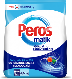 Peros Matik Göz Alıcı Beyazlar Toz Çamaşır Deterjanı 4.5 kg