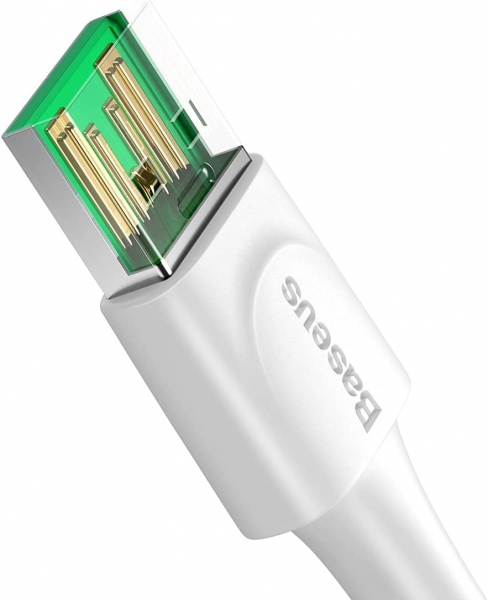Baseus White Series VOOC Şarj Kablosu (1 m)
