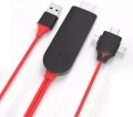Daytona Combo Lightning Micro Type-C to HDMI resim