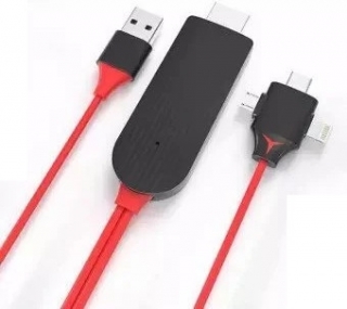 Daytona Combo Lightning Micro Type-C to HDMI Dönüştürücü
