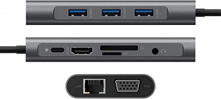 Daytona FC32 10in1 Type-C to USB 3.0 HDMI Dönüştürücü