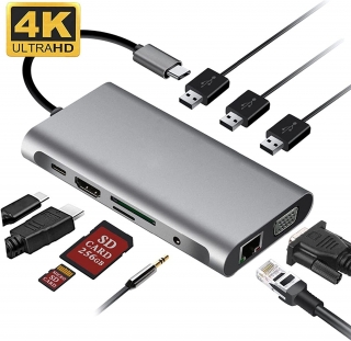 Daytona FC32 10in1 Type-C to USB 3.0 HDMI Dönüştürücü