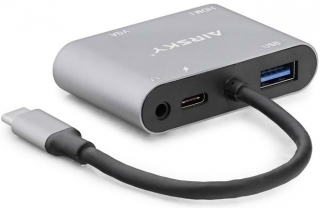 Hadron Type-C to USB 3.0 HDMI VGA AUX PD Dönüştürücü