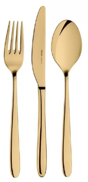 Hisar Side Titanyum Gold 18 Parça Çatal Kaşık Bıçak Takımı