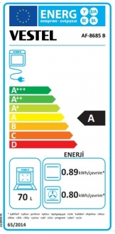 Vestel AF-8685 B Ankastre Fırın