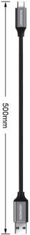 Aceyoon YOON-U3TC-50CM2P-BK Şarj Kablosu