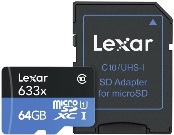 Lexar High-Performance 633x microSD (64 GB)