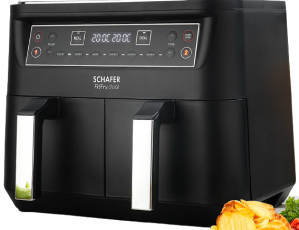 Schafer Fit Fry Dual Dijital Air Fryer Fritöz