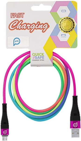 Piili Rainbow Micro Şarj Kablosu