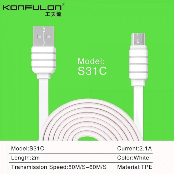 Konfulon S31C Şarj Kablosu