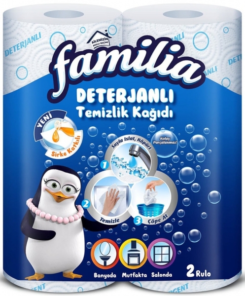 Familia Deterjanlı Kağıt Havlu 2 Rulo