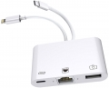 Powermaster Lightning Type-C to Lightninng Ethernet USB-A resim