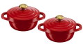 Tefal Air Seramik Döküm 2 Parça Mini Tencere Seti resim