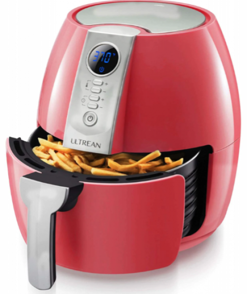 Ultrean 4.2 Quart Air Fryer Fritöz (Kırmızı)