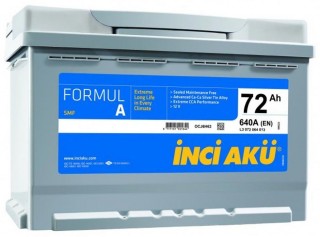 İnci Akü Formul A 12V 72Ah