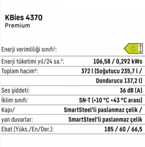 Liebherr Kbies 4370 Buzdolabı