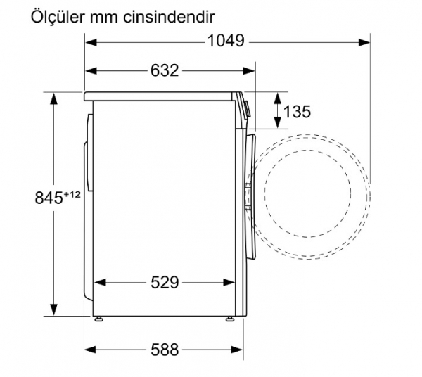 Profilo CGA25400TR Çamaşır Makinesi