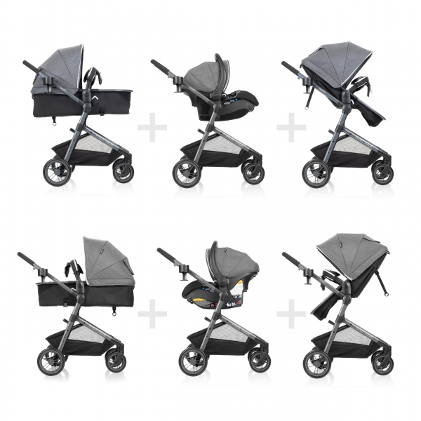Evenflo Pivot Vizor Travel Sistem Bebek Arabası