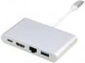 Daytona FC14 USB 3.1 Type-C to USB 3.0 RJ45 HDMI Type-C resim