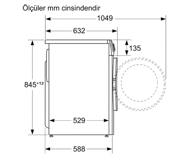 Profilo CGA2520XTR Çamaşır Makinesi