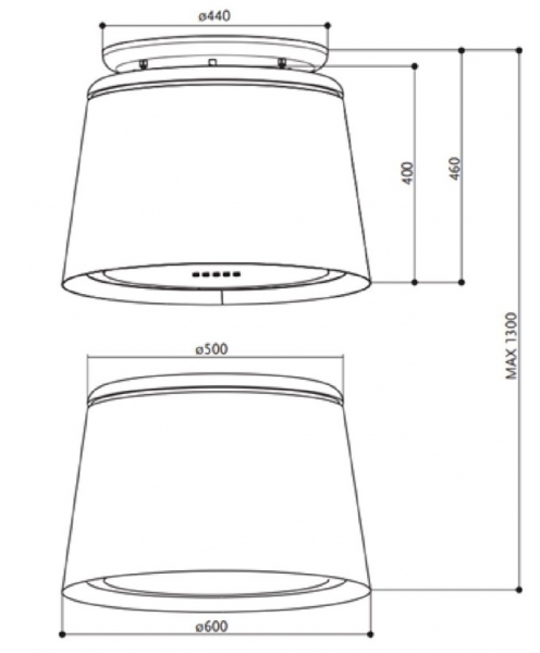 Franke 3450541063 Hood Celıne Plus CG Matt Davlumbaz