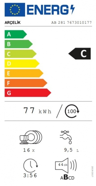 Arçelik AB 281 Bulaşık Makinesi