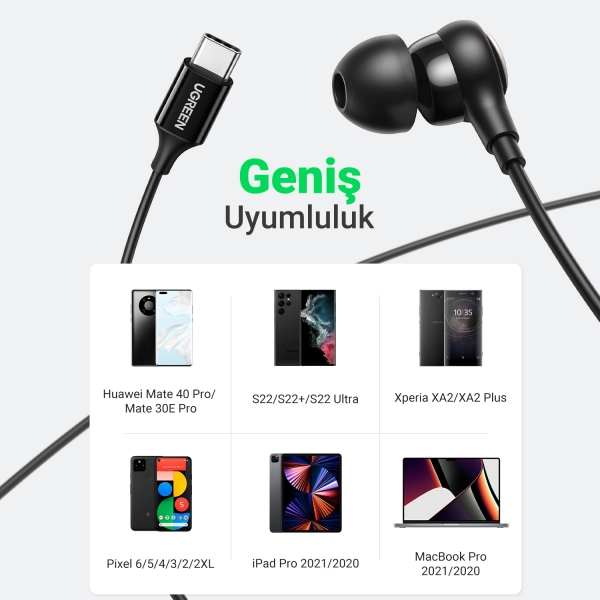 Ugreen USB-C Kablolu Kulaklık