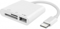 Alfais 5232 USB Type-C to SD MicroSD USB-A resim