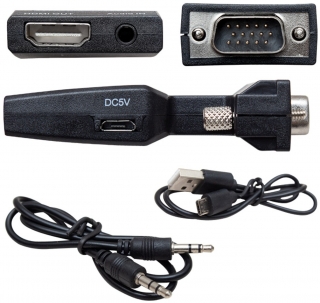 Powermaster PM-4276 Audio VGA to HDMI Dönüştürücü