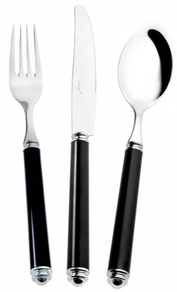 Jumbo Black 18 Parça Çatal Kaşık Bıçak Takımı