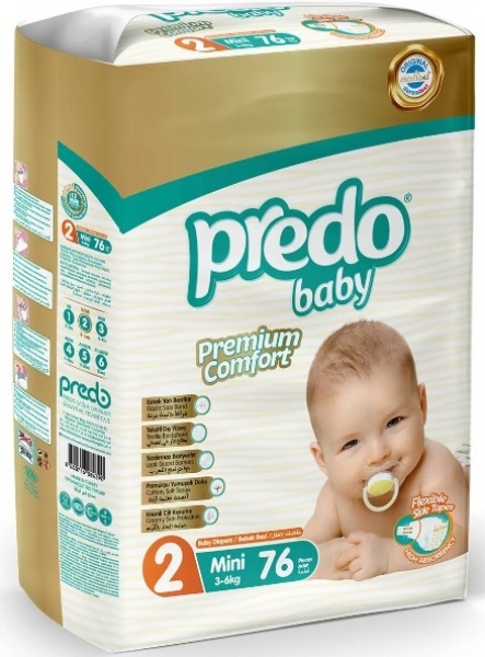 Predo Baby Premium Comfort 2 Beden 76 Adet Bebek Bezi