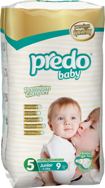 Predo Baby Premium Comfort 5 Beden 52 Adet Bebek Bezi