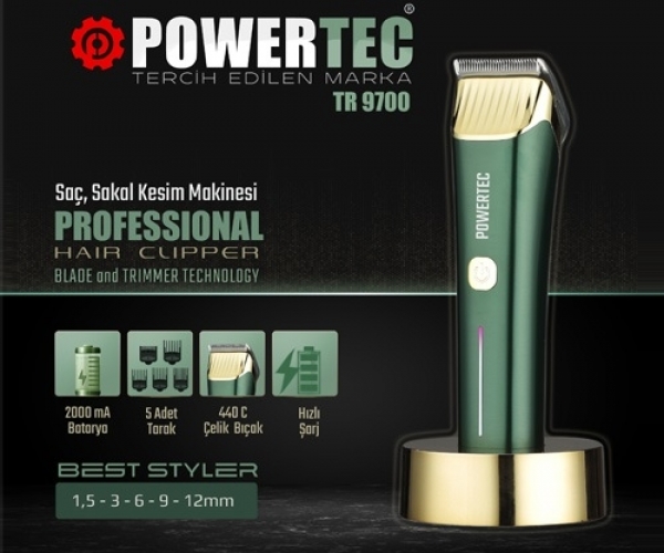 Powertec TR-9700 Saç Kesme Makinesi