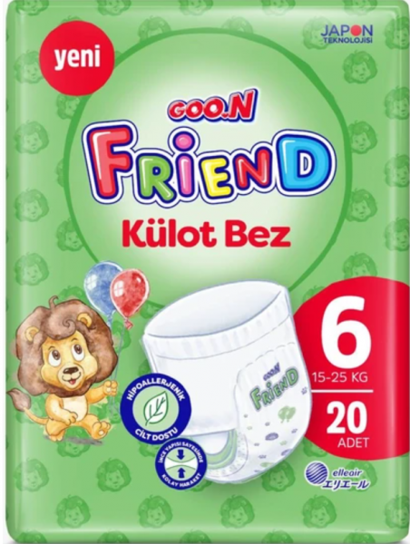 Goon Friend Külot Bez 6 Beden 20 Adet Bebek Bezi