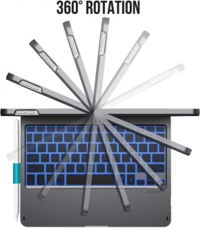 Wiwu Waltz Rotating Keyboard iPad Pro 11 2020 2.Nesil TouchPad Klavye