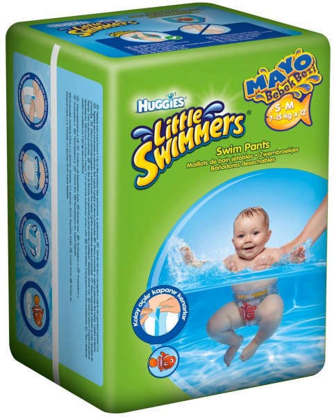 Huggies Little Swimmers S-M Beden 12 Adet Bebek Bezi