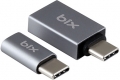 Bix ADP-04 Type-C to Micro USB USB Type-A resim