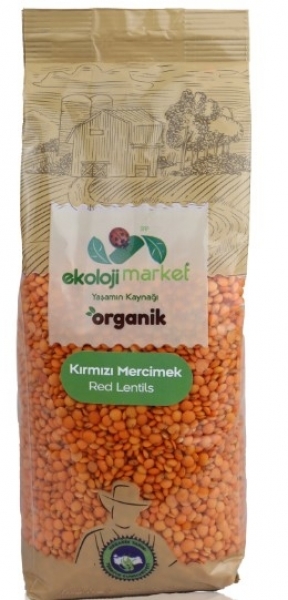 Ekoloji Market Organik Kırmızı Mercimek 750 gr