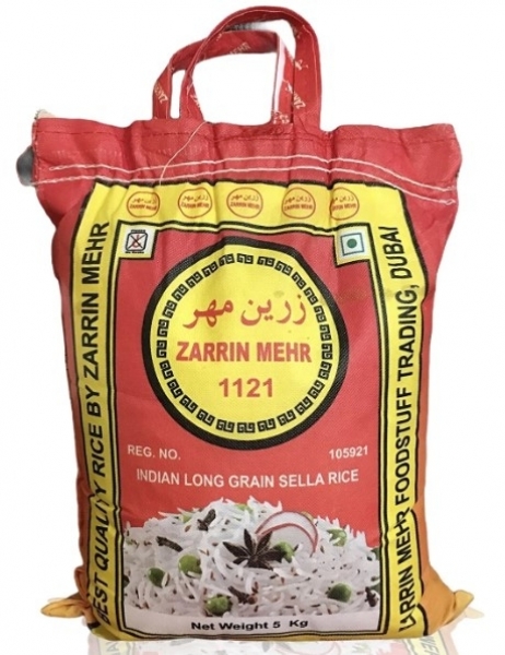 Zarrin Mehr 1121 Basmati Pirinç 5 kg
