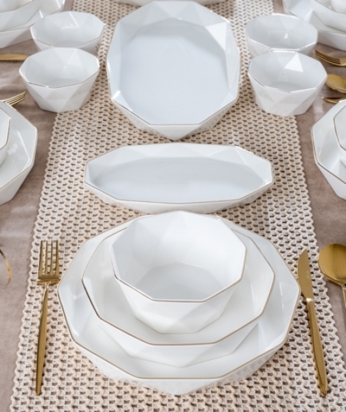 Acar Diamond Collection 34 Parça Yemek Takımı