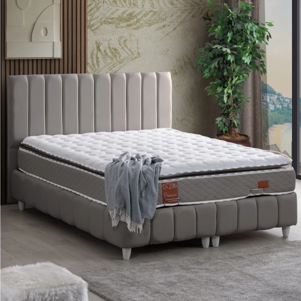 Cesur Narva 160x200 Baza+Başlık+Yatak Seti
