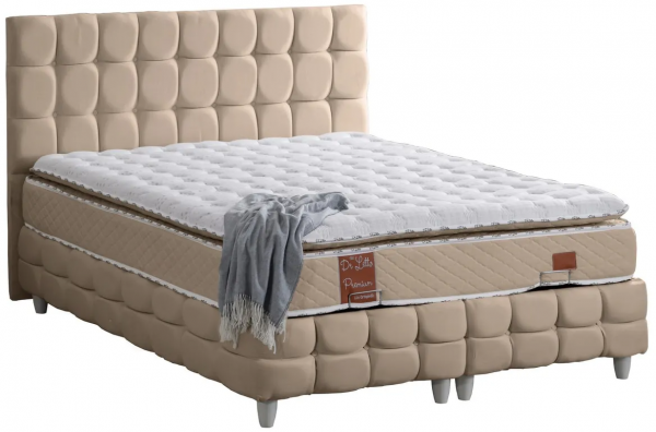 Cesur Rolls Premium Pedli 140x190 Baza+Başlık+Yatak Seti