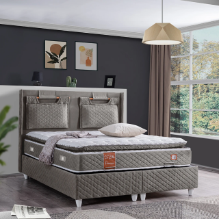 Cesur Venedik Premium Pedli 90x190 Baza+Başlık+Yatak Seti