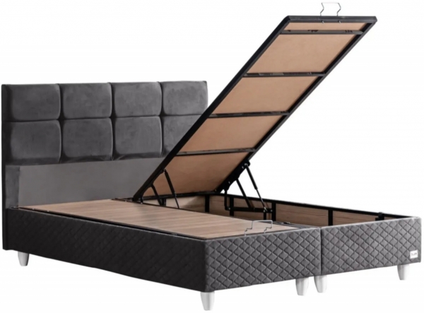 Cesur Gümüş 180x200 Baza+Başlık Seti