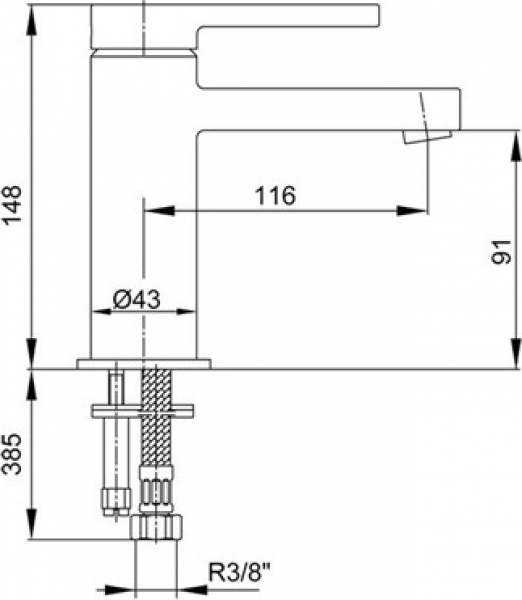 E.C.A. Mina 2102108920 Lavabo Bataryası