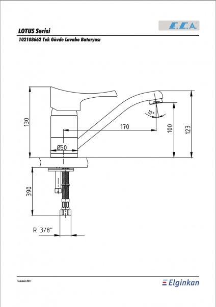 E.C.A. Lotus 102108662 Eviye Bataryası