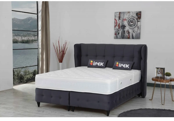 İpek Mobilya Albatros Aqua 150x200 Baza+Başlık+Yatak Seti