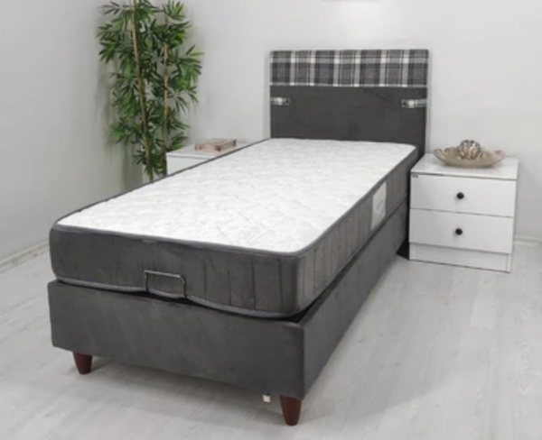 İpek Mobilya Volo 150x200 Baza+Başlık+Yatak Seti